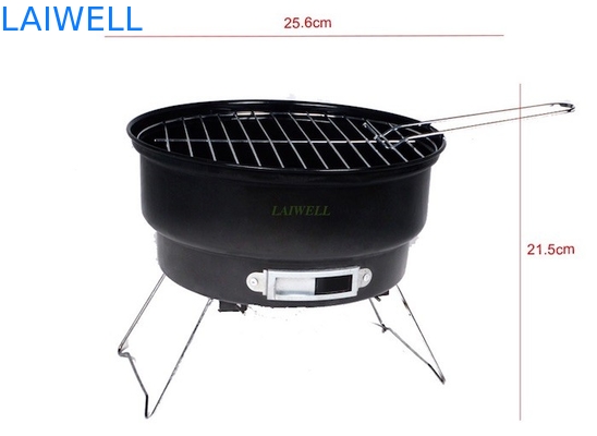 Métal emboutissant les grils en acier Mini Portable Oven extérieur de barbecue de 25.6*21.5cm