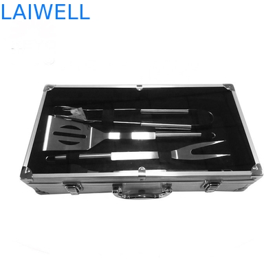 Gril de barbecue d'acier inoxydable des accessoires 10PCS 304 de BARBECUE avec le cas en aluminium