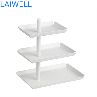 Fer antirouille emboutissant le fruit Tray Metal Houseware Luxury de trois couches