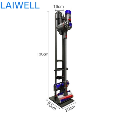 Trou de Dyson Vacuum Cleaner Storage Rack d'articles de ménage en métal de la coutume 3mm H127cm libre