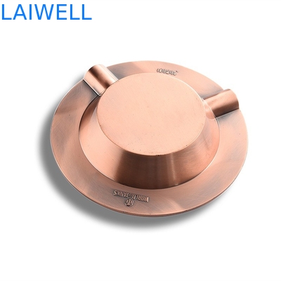 Laser portatif de cendrier de cru en alliage de zinc d'émail gravant Logo Purse Ashtray