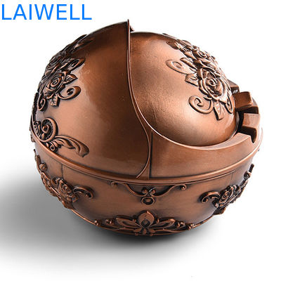 Conception Créative Cendrier de Poche en Métal Processus de Moulage sous Pression Mini Pratique Personnalisé Placage Couleur Or Alliage de Zinc Porte-Cigare​