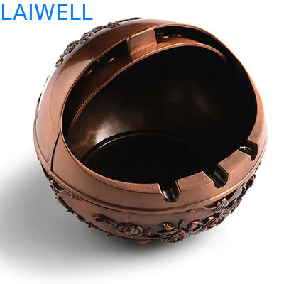 Conception Créative Cendrier de Poche en Métal Processus de Moulage sous Pression Mini Pratique Personnalisé Placage Couleur Or Alliage de Zinc Porte-Cigare​