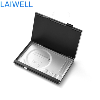 Porte-cartes en aluminium 93*62*10mm de anodisation créatif de raison sociale de portefeuille de carte
