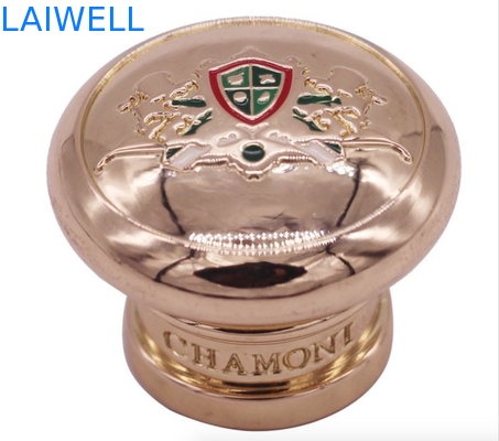 Produits en alliage de zinc d'OEM Logo Printing Perfume Bottle Lid