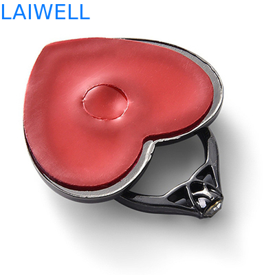 Le GV polissant le métal de traitement support en forme de coeur de téléphone du moulage mécanique sous pression 4.5*4cm