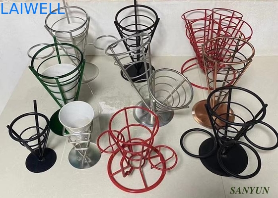 Organisateur peint par vaisselles de cuisine pratiques modernes de fil en métal d'acier inoxydable