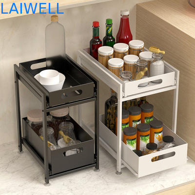 Support multi adapté aux besoins du client de stockage de condiment de couche de vaisselles de cuisine d'acier inoxydable de GV