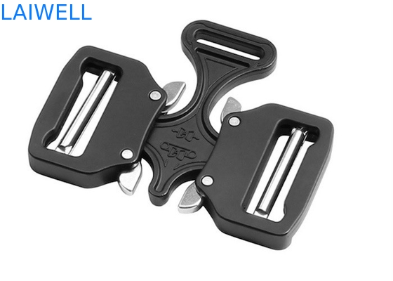 Le noir unisexe tactique de boucle de ceinture en métal de double insertion a plaqué 38MM