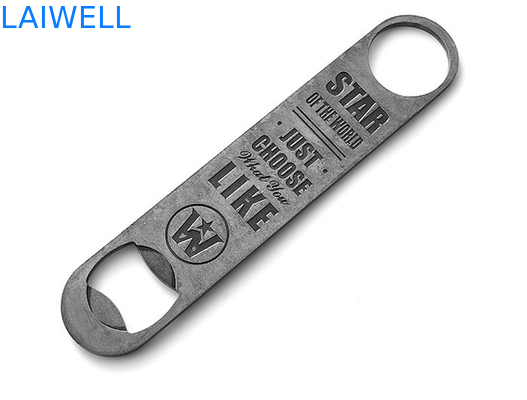 Emboutissant l'ouvreur de bouteille d'acier inoxydable avec Logo Lathe Machining 175*35mm