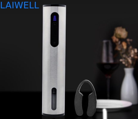 Couleur argentée d'ouvreur électrique rechargeable de luxe du vin SS304