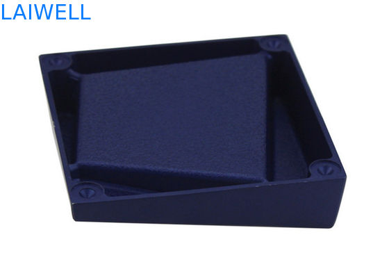 Conception de géométrie créative personnalisable Processus portable de coulée sous pression Plaquage en aluminium Poche à cendres en métal bleu