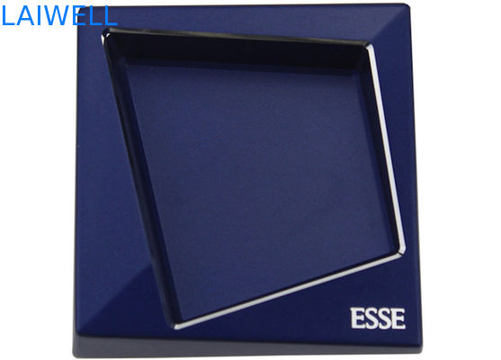 Conception de géométrie créative personnalisable Processus portable de coulée sous pression Plaquage en aluminium Poche à cendres en métal bleu