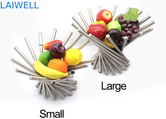 Fruit tournant de polissage argenté Tray For Household d'acier inoxydable