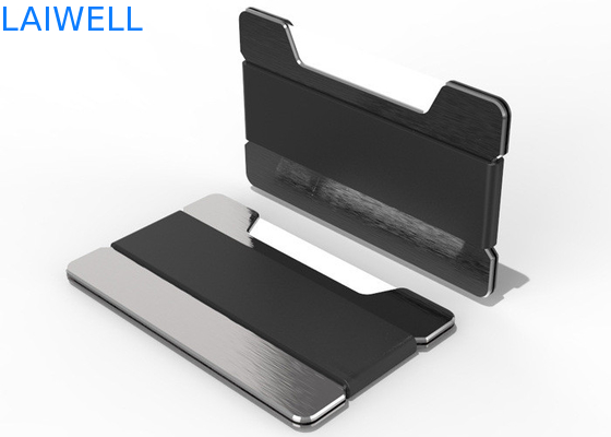 63*95*15mm Pinceau anti-vol en aluminium créatif détenteur de carte de crédit