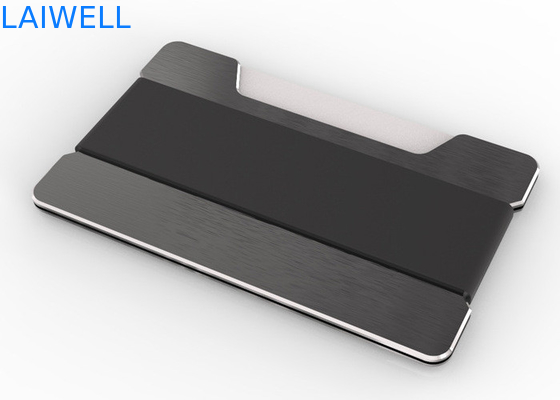 63*95*15mm Pinceau anti-vol en aluminium créatif détenteur de carte de crédit