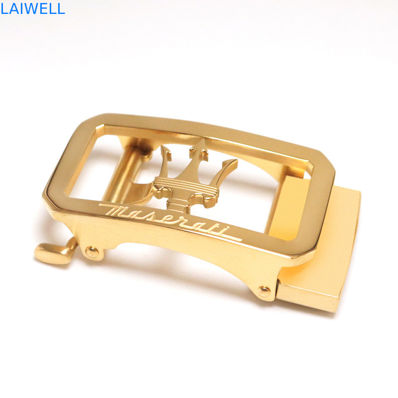 Boucle de ceinture automatique faite sur commande d'acier inoxydable de la couleur 3.5Cm d'or de conception de Lucury de mode