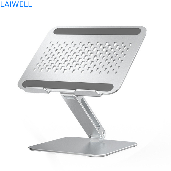 260*230*56MM Portable élévateur pliable en argent en aluminium réglable pour ordinateur portable