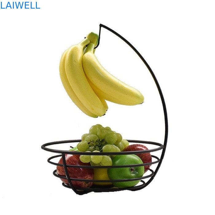 Produits ménagers en métal très vendus 37*27CM Champagne vernis de cuisson Fer Plaque à fruits créative avec design personnalisé
