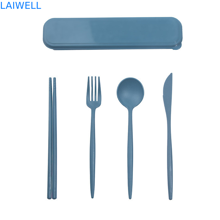 Accessoires de table écologiques légers de qualité alimentaire de paille de blé de fibre de 4 PC