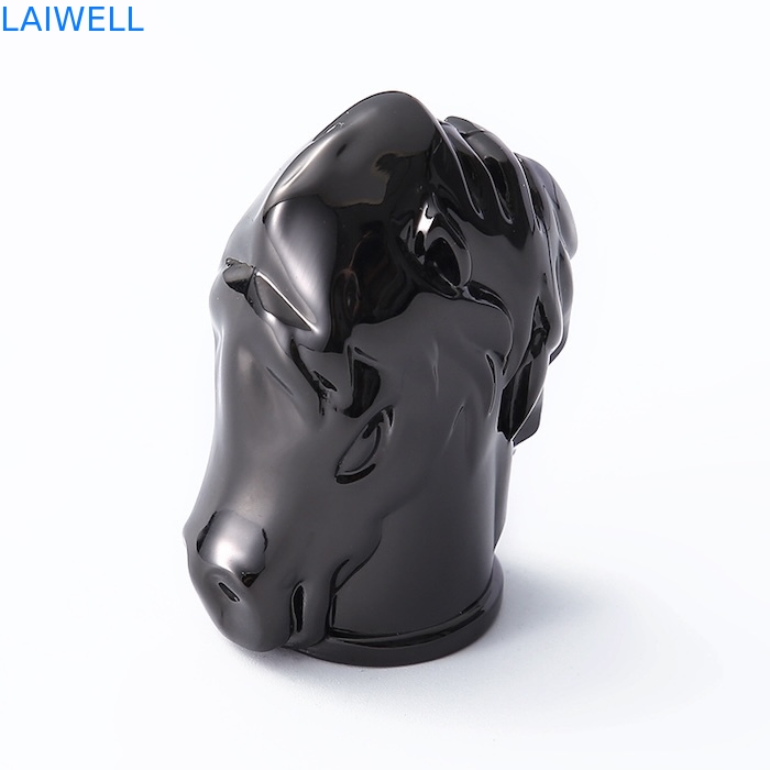 Polissage noir placage design créatif moulage sous pression alliage de zinc couvercles de flacons de parfum personnalisation de la marque dans le moule pour des solutions d'emballage sophistiquées