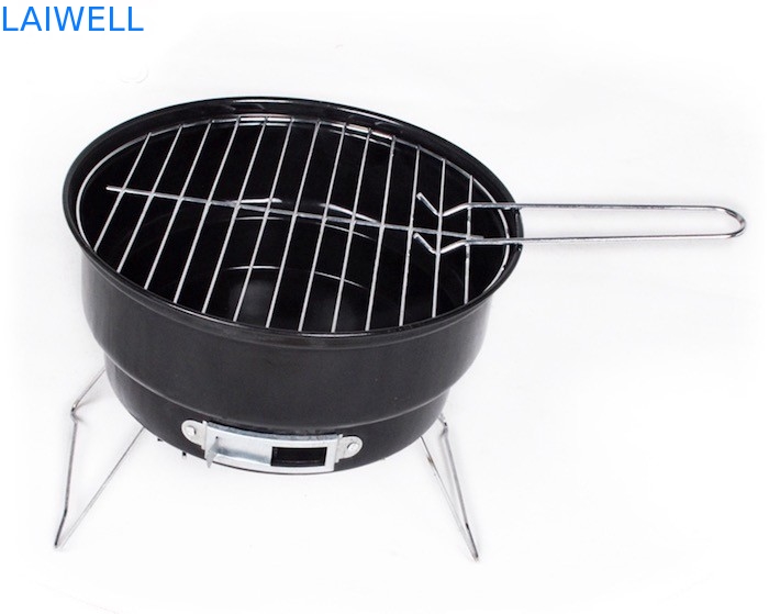 Métal emboutissant les grils en acier Mini Portable Oven extérieur de barbecue de 25.6*21.5cm