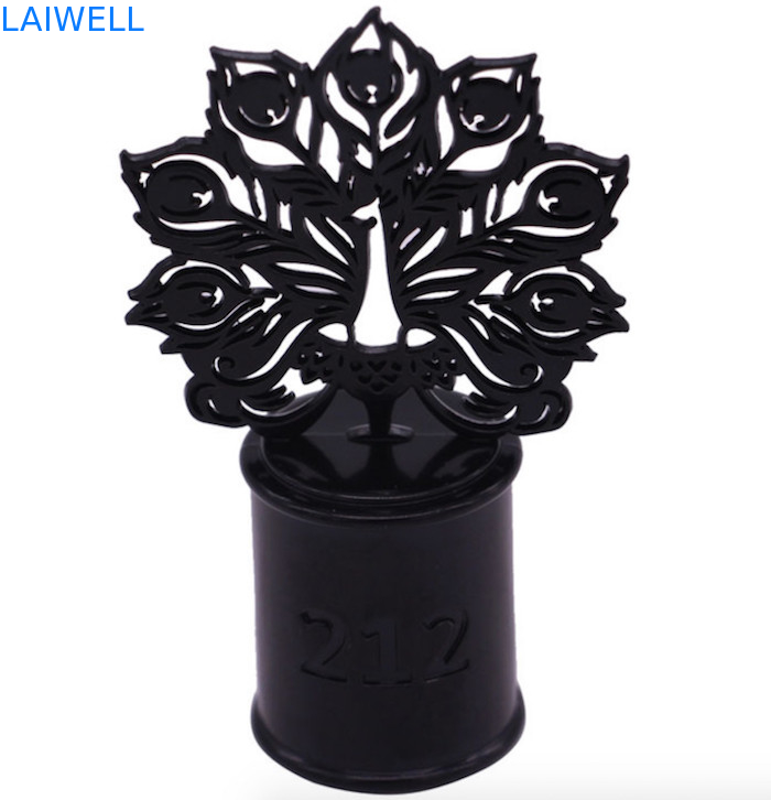 Électrodéposition noire de couleur de capsules de parfum de taille des biens 72mm
