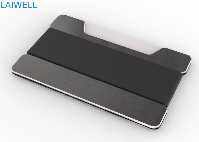 63*95*15mm Pinceau anti-vol en aluminium créatif détenteur de carte de crédit